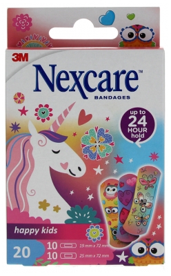 3M Nexcare Happy Kids Pink 20 Plasters