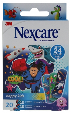 3M Nexcare Happy Kids Blue 20 Plasters