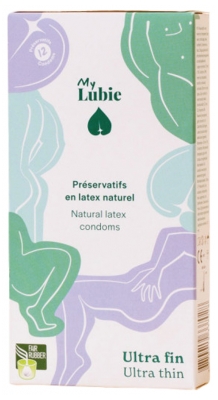 My Lubie Natural Latex Condoms Ultra Fine 12 Condoms