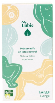 My Lubie Préservatifs en Latex Naturel Large 12 Préservatifs