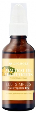 Argiletz Botanical Oil of St John's Wort Macerate (Helianthus annuus) Organic 50ml