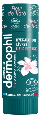 Dermophil Indien Hydratation Lèvres Bio Stick 4 g - Goût : Fleur de Tiaré