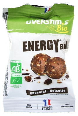 Overstims Energy Balls Bio 47 g - Saveur : Chocolat - Noisette