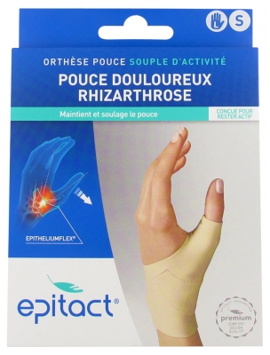 Epitact Órtese de Polegar Flexível de Atividade Polegar Doloroso Rizartrose Mão Esquerda