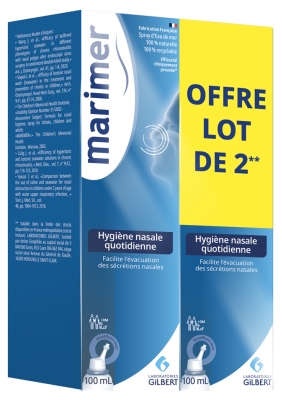 Marimer Spray Hygiène Nasale Quotidienne Lot de 2 x 100 ml