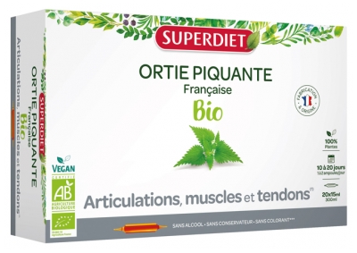 Superdiet Brandnetel Biologisch 20 Flesjes