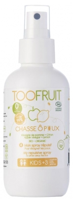 Toofruit Chasse Ô Poux Spray Répulsif Bio 125 ml