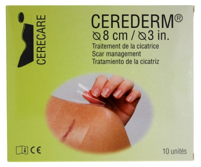 Cerecare Cerederm Kronennarbenbehandlung Ø 8 cm 10 Einheiten
