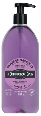 Le Comptoir du Bain Sapone di Marsiglia Tradizionale Viola 1 L