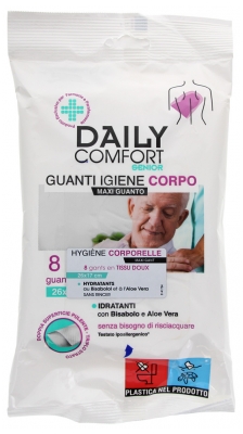 BioGenya Daily Comfort Guanti da Lavaggio Senior 8