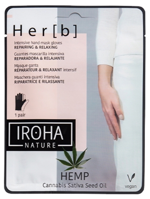 Iroha Nature Her[b] Intensyvi atstatanti ir atpalaiduojanti kaukė-pirštinės 2 x 8 g