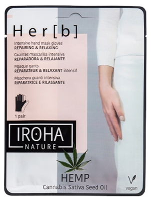 Iroha Nature Her[b] Masque Gants Réparateurs & Relaxants Intensifs 2 x 8 g