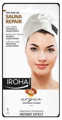 Iroha Nature Masque Sauna Repair Bonnet pour Cheveux 40 g