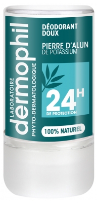 Dermophil Indian Deodorant Blând Piatră de Alun 24H 115 g