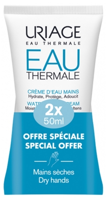 Uriage Eau Thermale Håndcreme Pakke med 2 x 50 ml