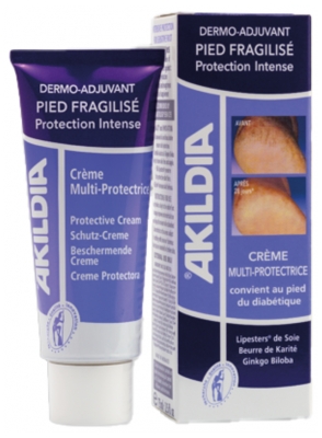Akileïne Akildia Mehrfach-Schutzcreme speziell für Diabetiker 75 ml