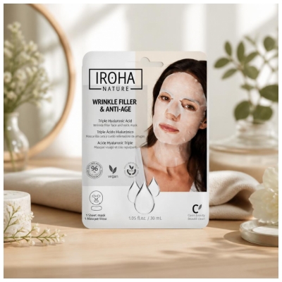 Iroha Nature Plumping Anti-Age Ansigts- og Halsmaske 30 ml