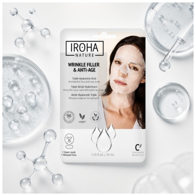 Iroha Nature Plumping Anti-Age Ansigts- og Halsmaske 30 ml