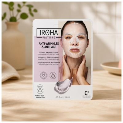 Iroha Nature Anti-Falten- und Anti-Aging-Maske Gesicht und Hals 30 ml