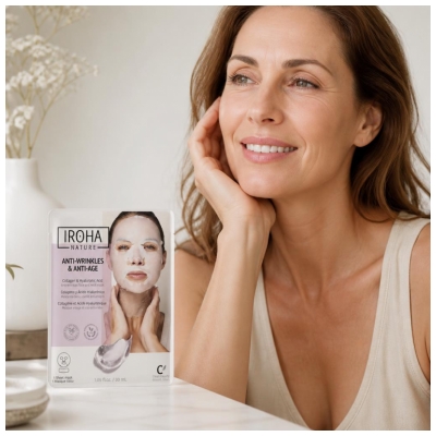 Iroha Nature Anti-Falten- und Anti-Aging-Maske Gesicht und Hals 30 ml