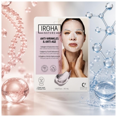 Iroha Nature Anti-Falten- und Anti-Aging-Maske Gesicht und Hals 30 ml
