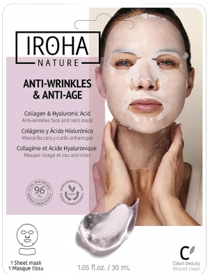 Iroha Nature Rypistymistä ja ikääntymistä ehkäisevä naamio kasvoille ja kaulalle 30 ml