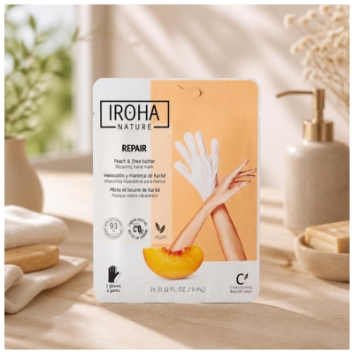 Iroha Nature Masque Mains Réparateur 2 x 9 ml