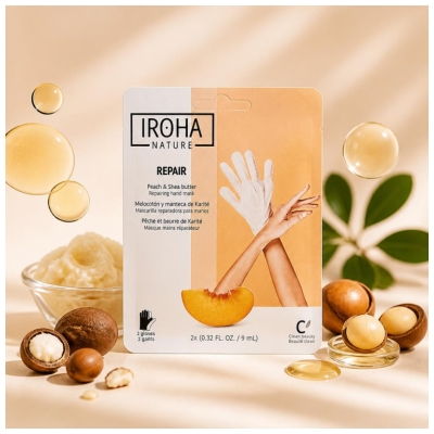 Iroha Nature Masque Mains Réparateur 2 x 9 ml