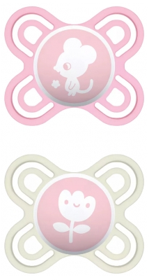 MAM 2 Sucettes Perfect Naissance Silicone 0-2 Mois
