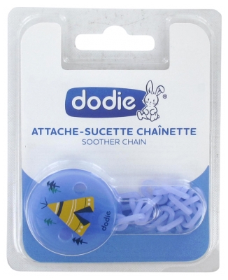 Dodie Attache-Sucette Chaînette - Couleur : Bleu Tipi