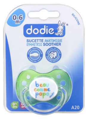 Dodie Symmetric Silicone Soother 0-6 Months N°A20
