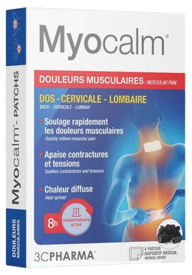3C Pharma Myocalm Muscle Pain 4 Patches
