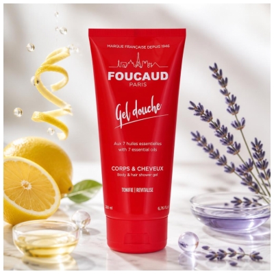 Foucaud Dušas Želeja Ķermenim un Matiem 200 ml