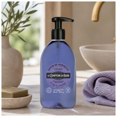 Le Comptoir du Bain Savon de Marseille Olive-Lavande 500 ml
