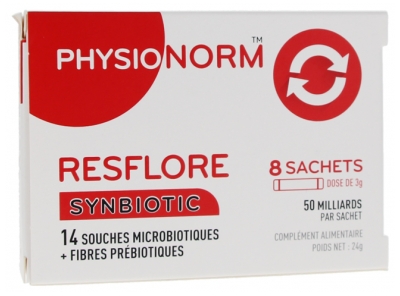 Laboratoire Immubio Physionorm Resflore Lactic Ferments 8 Sachets