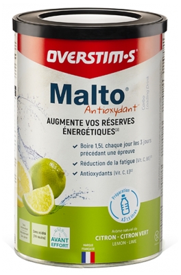 Overstims Malto Antioxydant 450 g - Arôme : Citron - Citron Vert