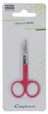 Estipharm Nůžky pro miminka s rovnou čepelí a zaoblenými špičkami