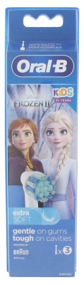 Oral-B Disney Kids 3 Years Old and + 3 Replacement Heads - Model: Frozen II