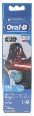 Oral-B Disney Kids 3 Years Old and + 3 Replacement Heads - Model: Star Wars