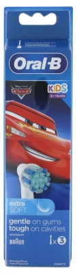 Oral-B Disney Kids 3 Years Old and + 3 Replacement Heads - Model: Cars