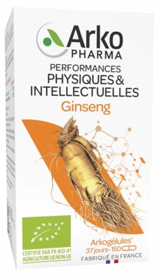 Arkopharma Arkogélules Ženšen Bio 150 Kapslí
