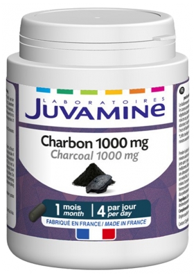 Juvamine Charbon 1000 mg 120 Gélules