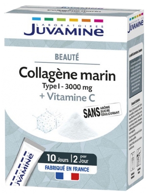 Juvamine Marines Kollagen Typ I 3000 mg + Vitamin C 20 Sticks