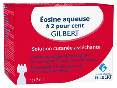 Gilbert Aqueous Eosin 2% 10 Unidoses of 2ml