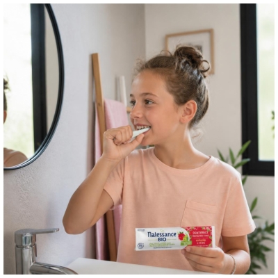 Natessance Pasta de Dentes Proteção Contra Cáries Crianças 6-12 anos Bio 75 ml