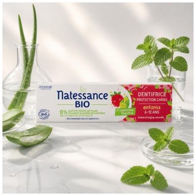 Natessance Pasta de Dentes Proteção Contra Cáries Crianças 6-12 anos Bio 75 ml