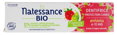 Natessance Pasta Dentífrica Protección Caries Niños 6-12 Años BIO 75 ml