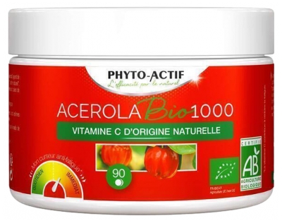Phyto-Actif Acérola Bio 1000 60 Comprimés + 30 Comprimés Offerts