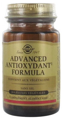 Solgar Advanced Antioxydant Formula 30 Gélules Végétales