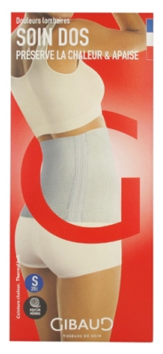 Gibaud Cuidado de la Espalda Cinturón Calorífico Azul Denim Altura 25 cm